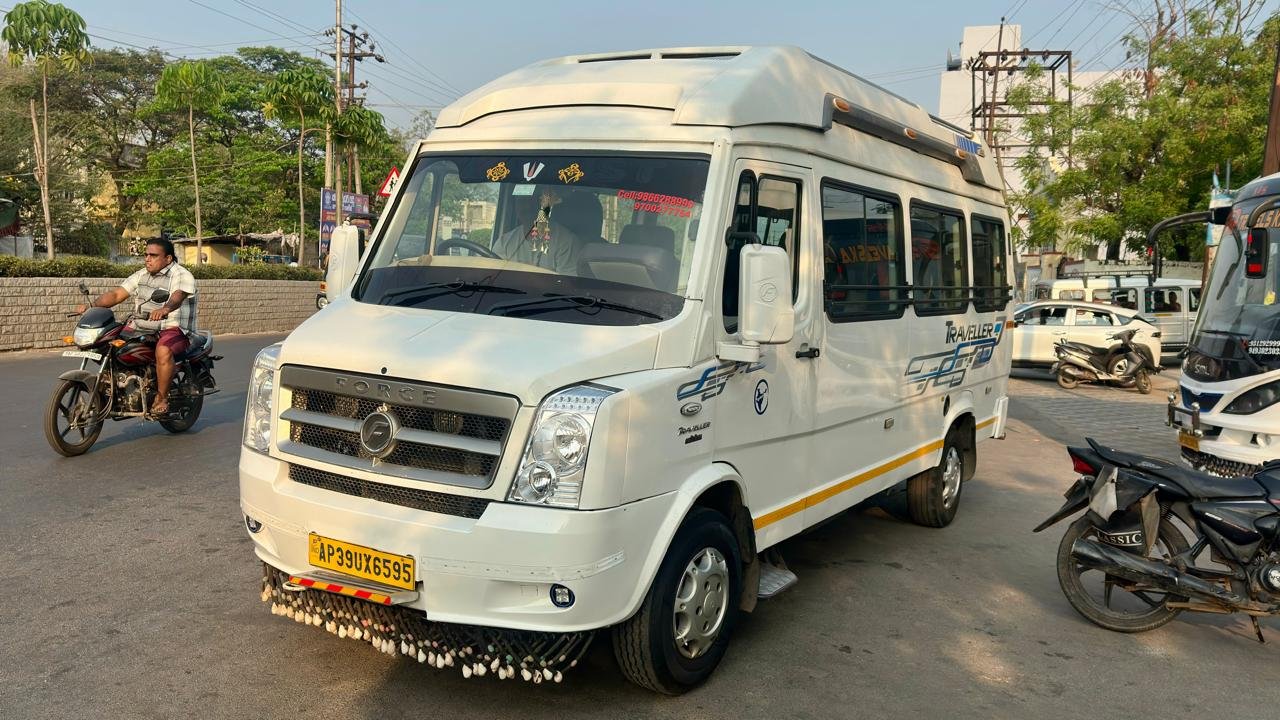 Tempo Traveller rental in Kadapa for family tours, pilgrimages and group journeys